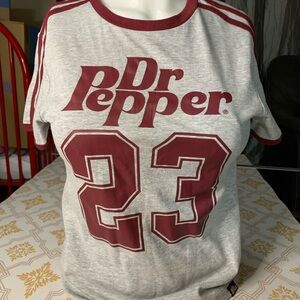 Gray and Maroon Dr Pepper Graphic T-Shirt